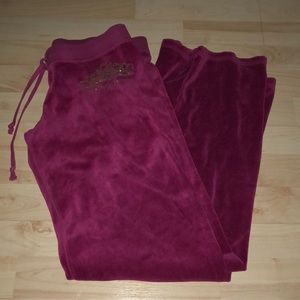 Juicy Couture velvet sweatpants